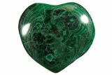 1.4" Polished Malachite Hearts - Photo 3